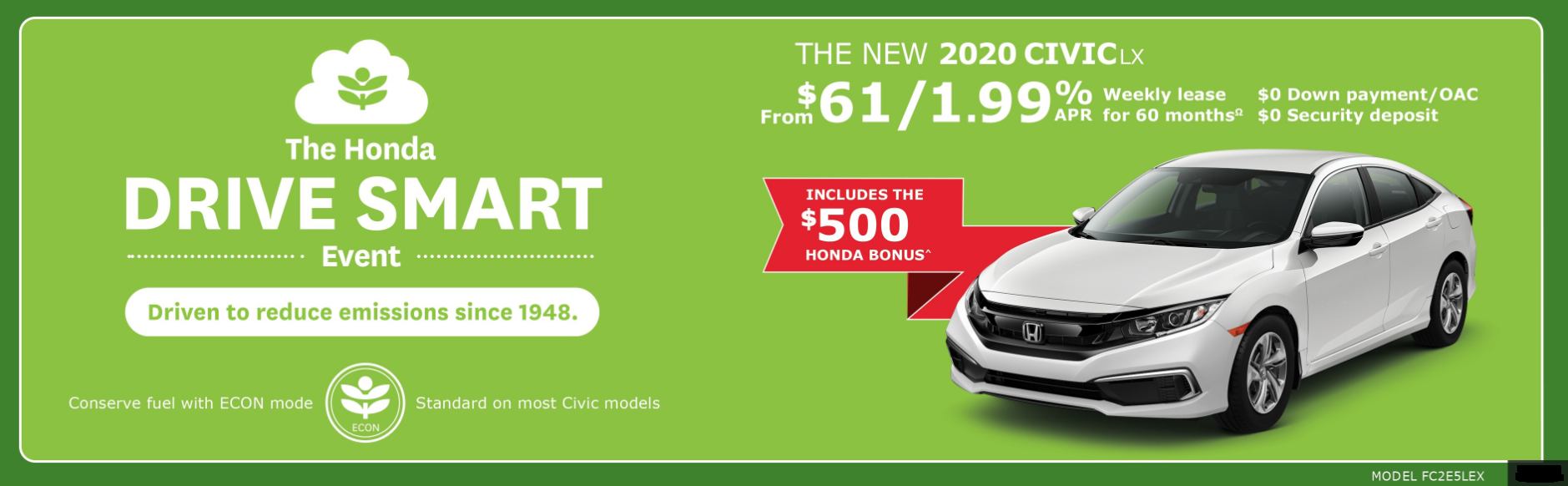 The New 2020 Civic LX The New 2020 Civic LX